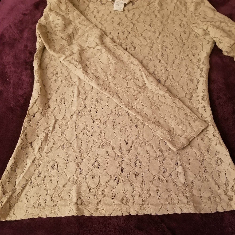 Long Sleeved Lace Women's Top